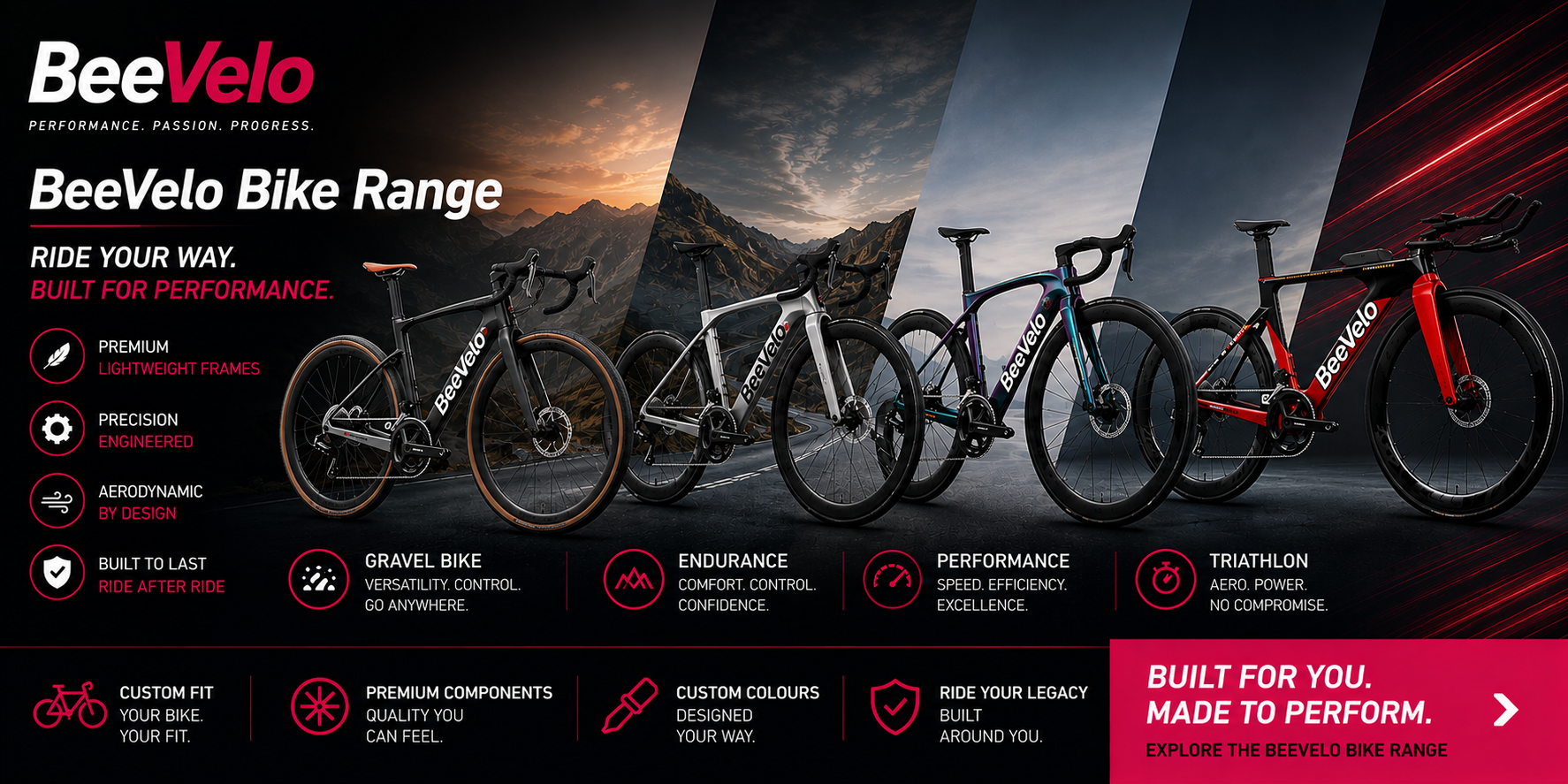 BeeVelo Road & Gravel bikes